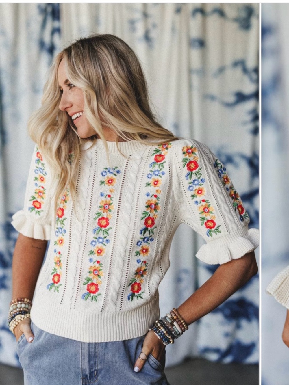 Three Bird Nest Sugar And Spice
Embroidered Top